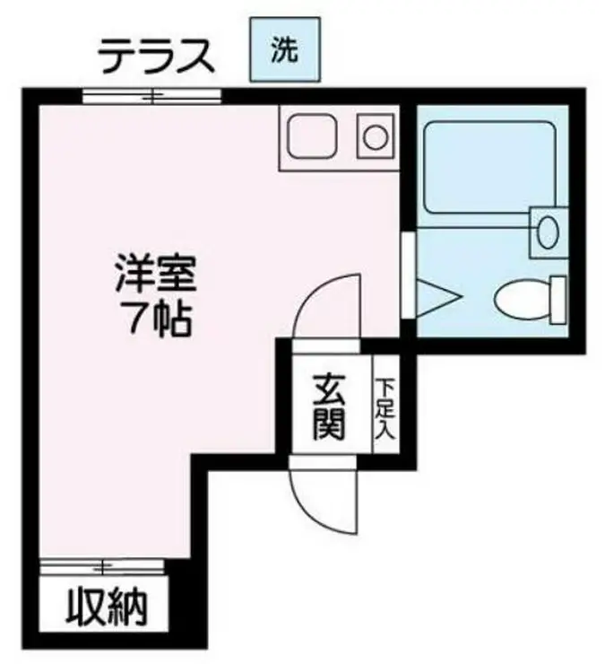 ドミトリーカナイ 1階階 間取り