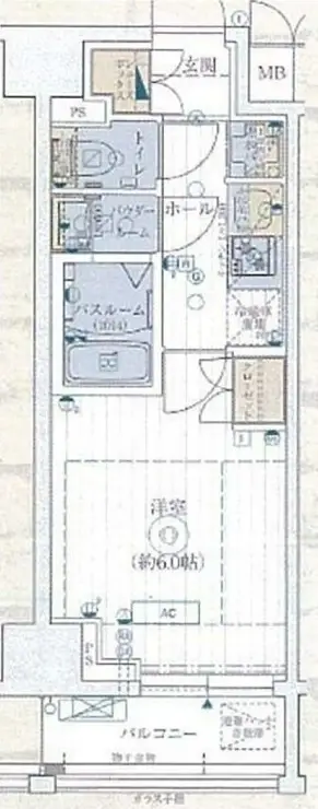 エステムコート横濱大通り公園 6階階 間取り