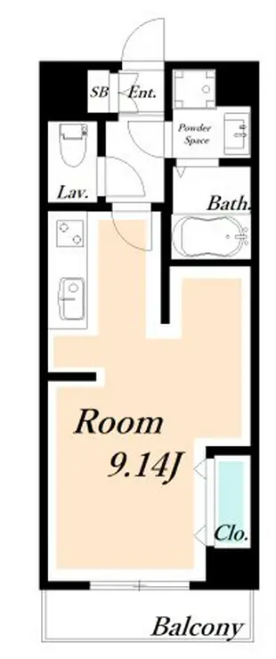 ミツヤ富浜マンション 6階階 間取り