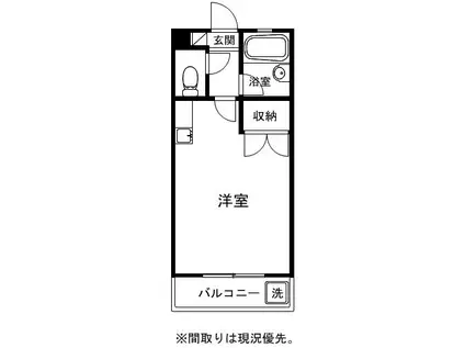 ハウス21(ワンルーム/5階)の間取り写真