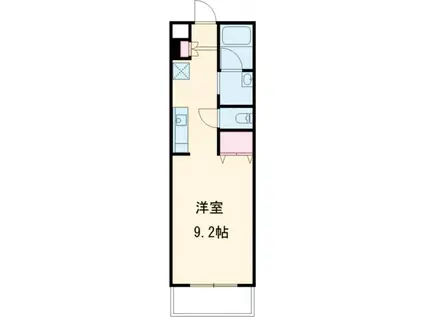 HILL VALLEY(1K/2階)の間取り写真