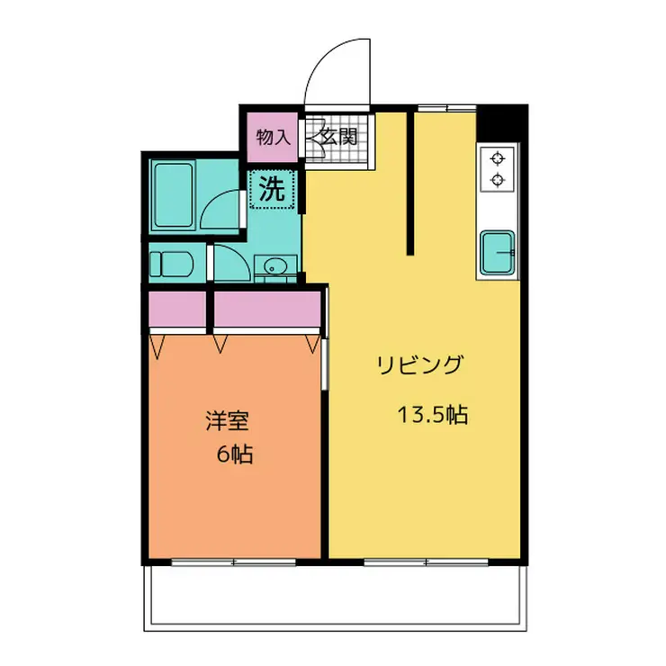 日東ハイツ 1階階 間取り