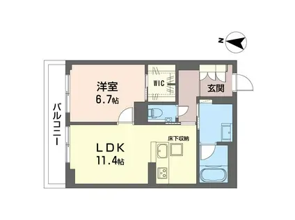 NMAISONVI(1LDK/1階)の間取り写真