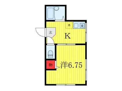中板橋IMAハウス(1K/3階)の間取り写真