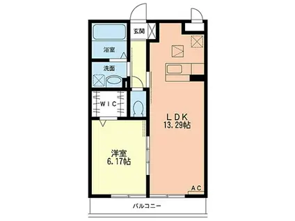 パストラルポート(1LDK/3階)の間取り写真