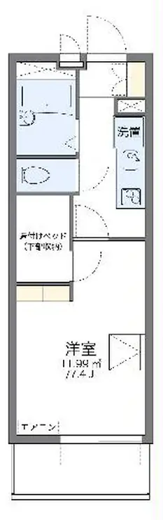 レオパレスメゾンMII 1階階 間取り