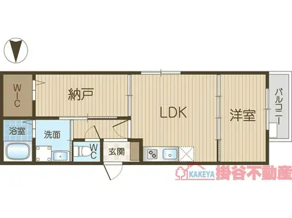 シダ・ホール・ヤマダ TWO(1SLDK/3階)の間取り写真