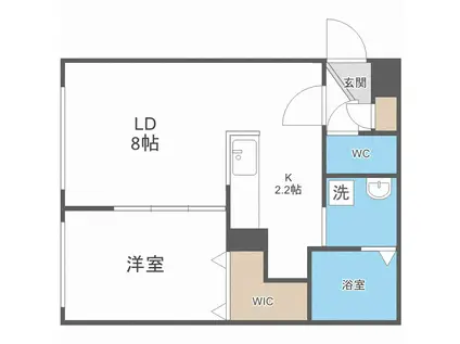 ドルチェ(1LDK/2階)の間取り写真