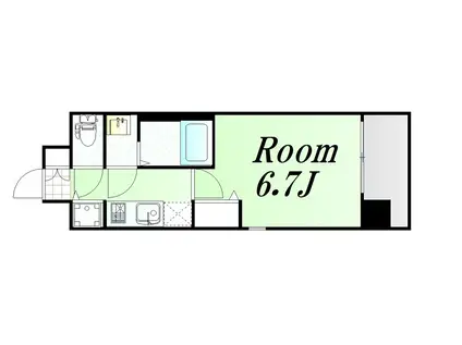 べラジオ新大阪北(1K/3階)の間取り写真