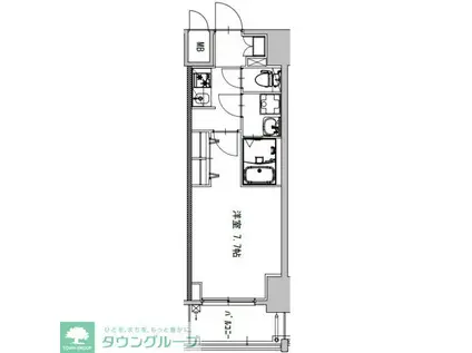 S-RESIDENCE庄内通駅前CURERE(ワンルーム/15階)の間取り写真