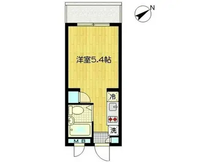 美和プラザ高井戸(ワンルーム/1階)の間取り写真