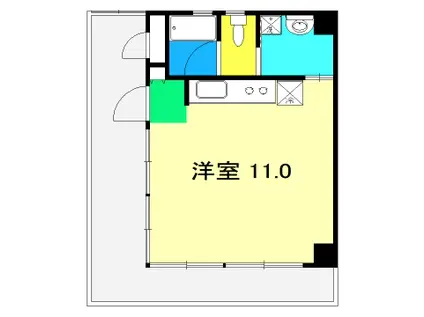 CASA DELLE MORE(ワンルーム/4階)の間取り写真