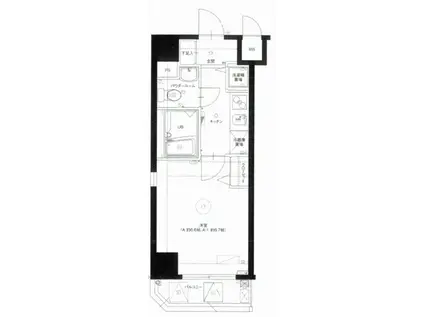 ラ・エテルノ横濱関内(1K/9階)の間取り写真