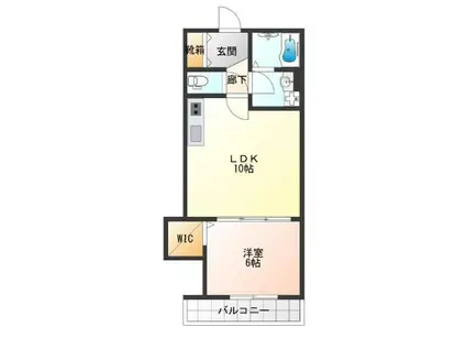 プロスパーコート住吉大社II(1LDK/3階)の間取り写真