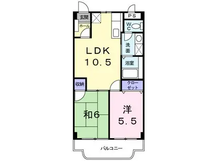 プレシャス(2LDK/3階)の間取り写真