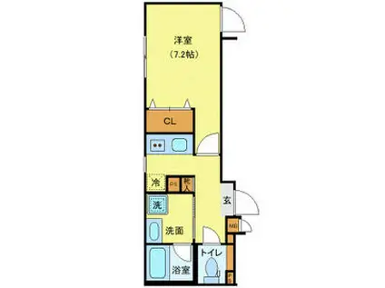 J-ARC上石神井(1K/3階)の間取り写真