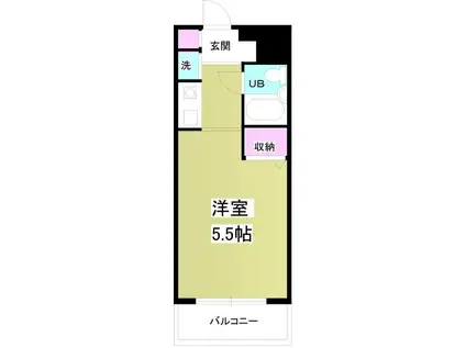 ジョイフル池袋要町(1K/2階)の間取り写真