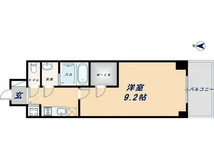 プレサンス江戸堀(1K/6階)の間取り写真