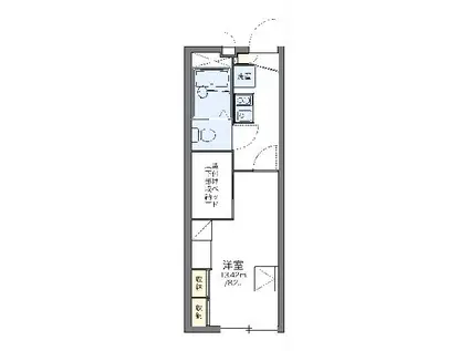 レオパレスエスポワール(1K/1階)の間取り写真