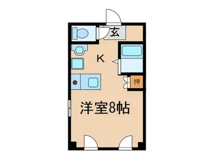 槙島センタービル(ワンルーム/5階)の間取り写真