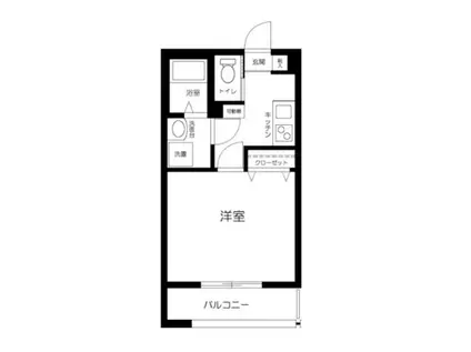 コンフォート川口(1K/1階)の間取り写真