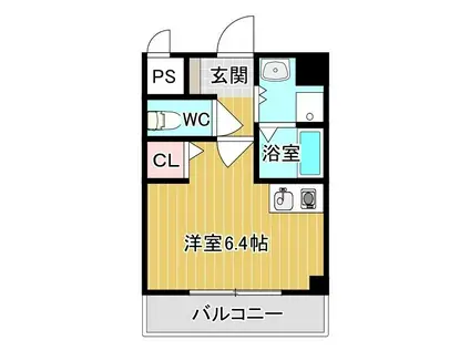 C.REST八尾(ワンルーム/3階)の間取り写真