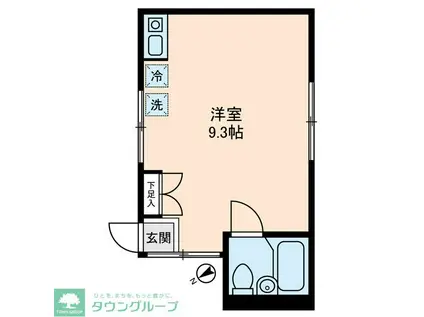 AMMS OKAMURA(ワンルーム/1階)の間取り写真