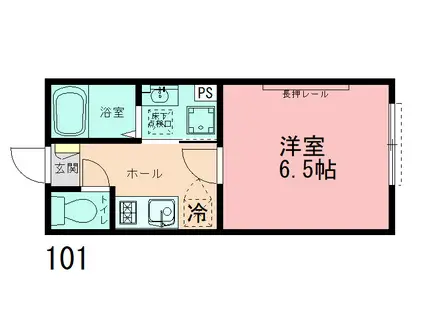 ビスタ ミナミマチダ(1K/1階)の間取り写真