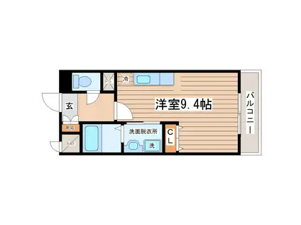 HAUSE.A.宮町(ワンルーム/2階)の間取り写真