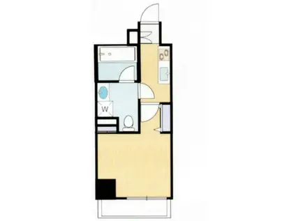 プレミアムキューブ田町(1K/2階)の間取り写真