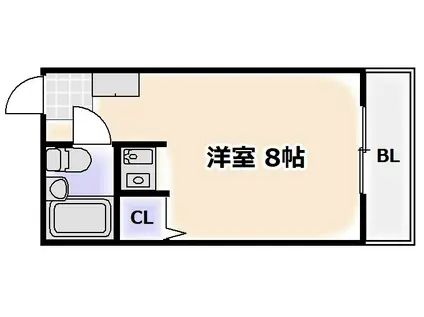 ラフィナート(ワンルーム/3階)の間取り写真