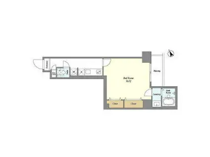 アルファコート曳舟2(1K/4階)の間取り写真