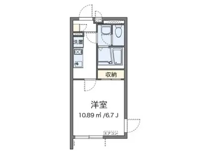 クレイノ笹塚南山(1K/3階)の間取り写真