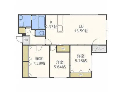 N-SELECTION.STELLA(3LDK/4階)の間取り写真
