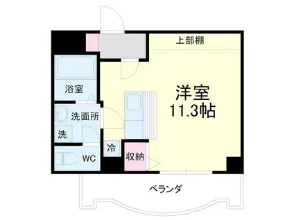 アップル第7マンション(ワンルーム/9階)の間取り写真