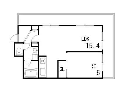 藤和ライブタウン本山(1LDK/4階)の間取り写真
