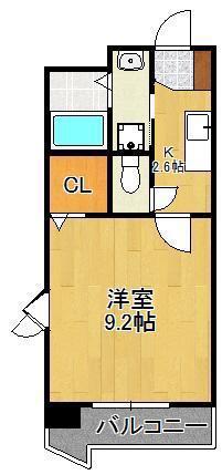 フリーアメニティーONE(1K/3階)の間取り写真