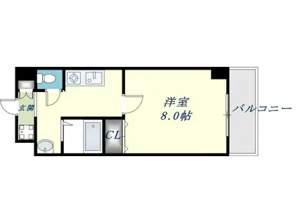 エムプラザ布施駅前(1K/10階)の間取り写真