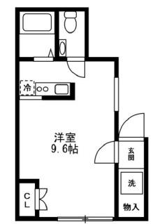 コンフォルト井荻(ワンルーム/1階)の間取り写真