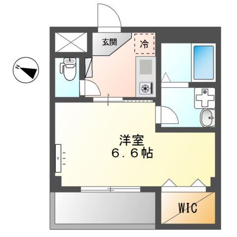 PALACE若竹(1K/3階)の間取り写真
