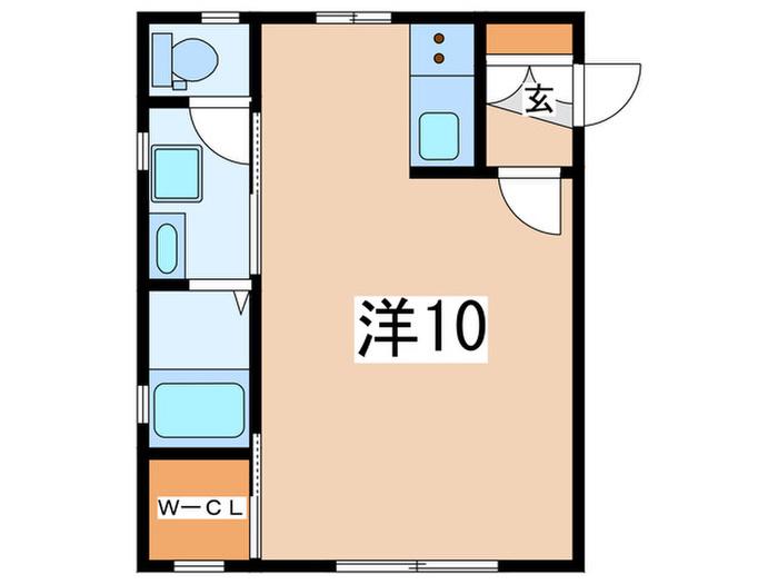 エクセレント(ワンルーム/2階)の間取り写真