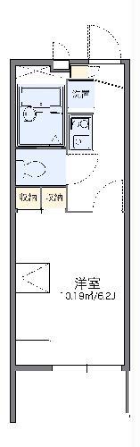 レオパレスけやき(1K/3階)の間取り写真
