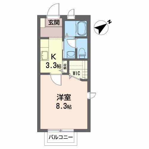 シャーメゾン大森(1K/2階)の間取り写真