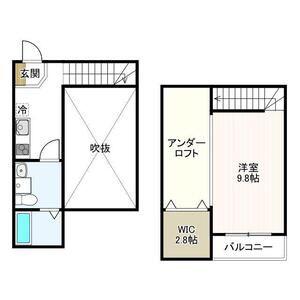 GRANDOLE 志賀本通 I (1K/1階)の間取り写真