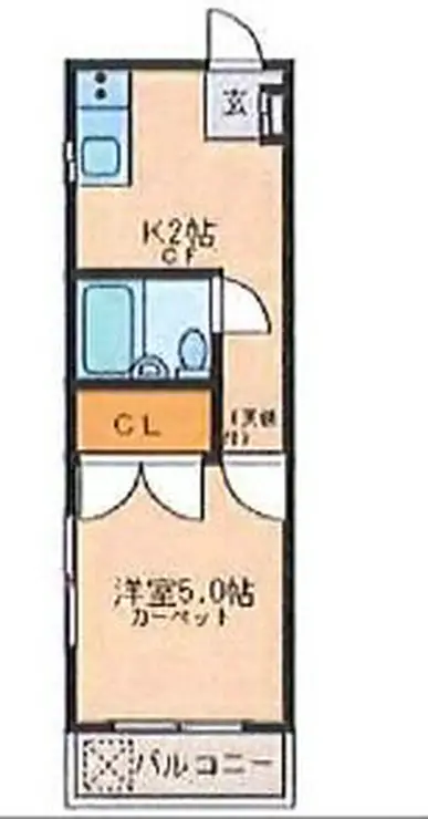 ハイネス南品川 2階階 間取り