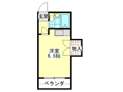 ライズ和歌浦(ワンルーム/4階)の間取り写真