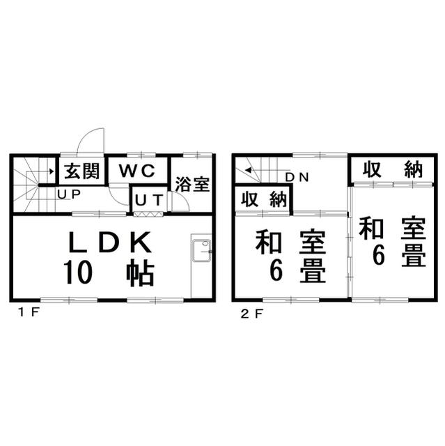 児玉マンション(2LDK/2階)の間取り写真