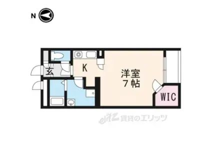 レオネクストKAZE(ワンルーム/1階)の間取り写真