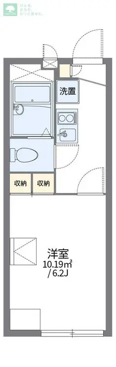 レオパレス本行徳 2階階 間取り