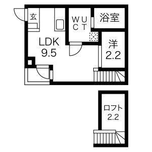 REX新栄(1SLDK/2階)の間取り写真